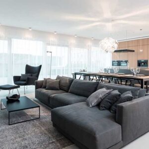 Salón con cocina - Granada Luxury Apartamets